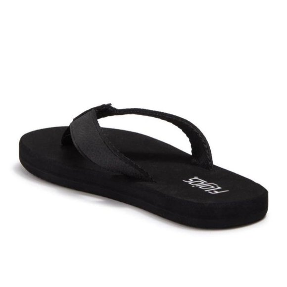 FLOJOS Brody Flip Flops Black Little Kids - Picture 4 of 7